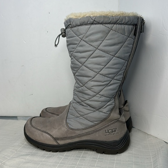 UGG Australia Womens Snowpeak Gray Shearling Waterproof 5739 W Winter - Picture 3 of 9